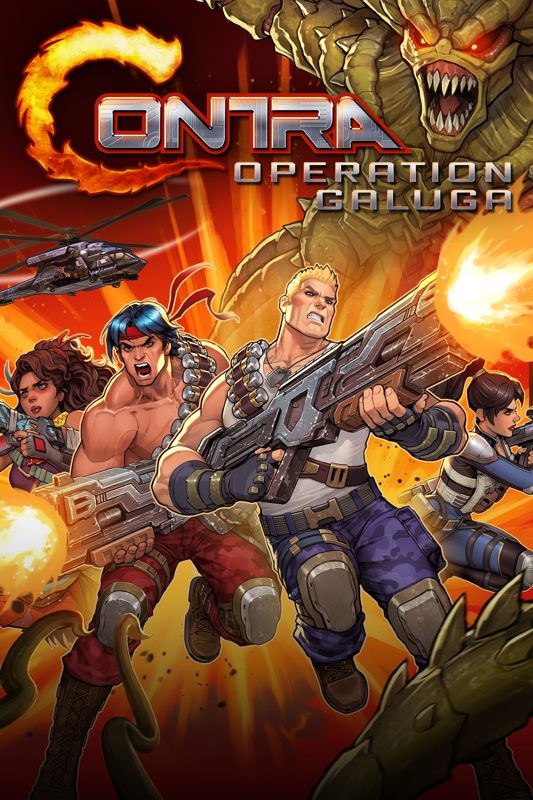 Contra: Operation Galuga box art for Playstation 4